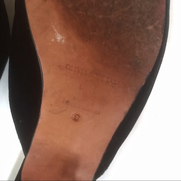 Vintage Velvet Leather Slipper Mules - Picture 4 of 5